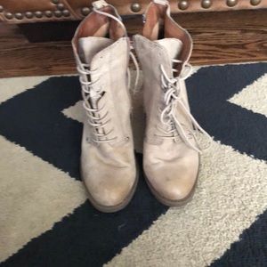 Aldo, all leather heeled boots.